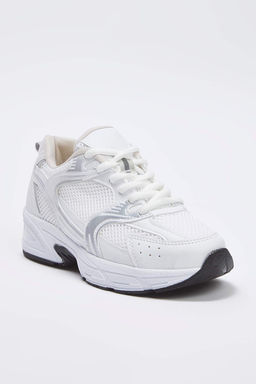 Beyaz Bagc?kl? File Kad?n Spor Ayakkab? TAKAW26SN00026 - Trendyolmilla фото 3