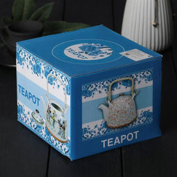 Чайник керамический заварочный с металлическим ситом Лотос, 900 мл - Simaland фото 6