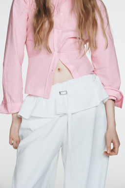 PLAIN POPLIN SHIRT - Zara фото 9
