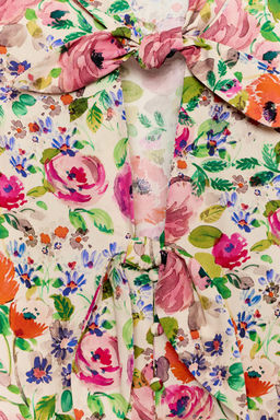 CAMISA ESTAMPADO FLORAL LAZOS / Multicolor - Zara фото 4