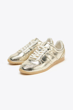 METALLIC-EFFECT TRAINERS - Zara фото 6