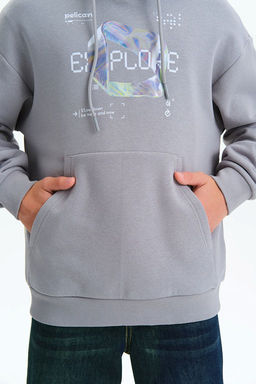 PELICAN, толстовка для мальчиков, Серый  фото 3
