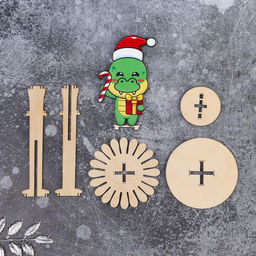 Салфетница деревянная Доляна Счастливый Дракончик, символ года 2024, 23,599 см  фото 5