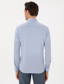 A__k Mavi Slim Fit Uzun Kollu G_mlek - Cacharel фото 5