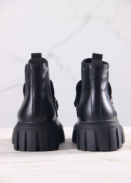 Ботинки 348.21153bl.Черный/шерсть