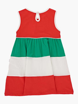 Платье для девочки UD 3293 коралловый/зеленый - Mini maxi фото 5