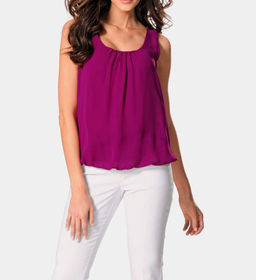 Двухслойный топ, цвета ягоды