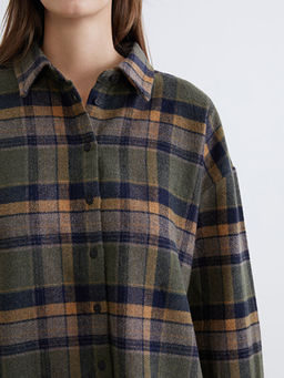 Ekose Oversize Kad?n G?mlek