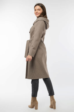 Пальто женское демисезонное (пояс) - El podio фото 3