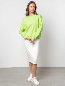 ЛИКВИДАЦИЯ / Свитшот из тонкого футера с эластаном - Vilatte фото 2