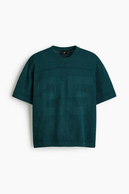 Camiseta de malla Boxy Relaxed Fit - H&m фото 2