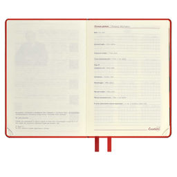 Ежедневник датированный 2024 ESCALADA, А6+, 176 л., арт. 63804/ 15 ТИВОЛЛИ ГЛОСС КРАСНЫЙ  фото 3