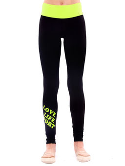 1710 Лосины с рисунком Love Life Sport из бифлекса - Chersa фото 7