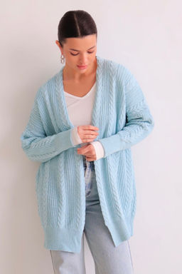 Martichelli Кардиган голубой с косами