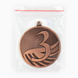 Медаль призовая 001 диам 5см. 3 место. Цвет бронз. Без ленты - Командор фото 5