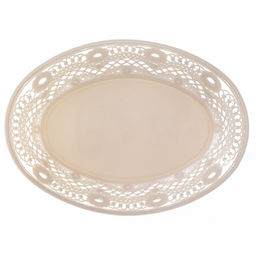 Корзина-сухарница пластмассовая Кружево 23,2х16х6см, бежевый (Россия) - Домашняя мода фото 3