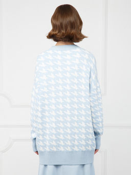 Кардиган женский ZZ-02002 l.blue/white - Eleganzza фото 7