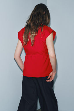 SOFT DRAWSTRING WAISTCOAT - Zara фото 3