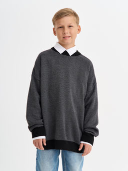 Черный джемпер для мальчика