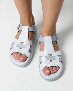 Босоножки EDART 2028.2530 w. Серый белый R - Ed'art фото 2