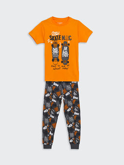 Bisiklet Yaka Erkek ?ocuk Pijama Tak?m?