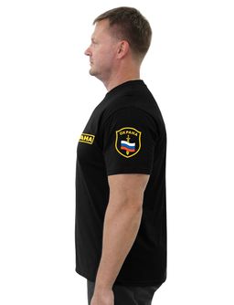 Футболка ОХРАНА Флаг цв.Чёрный