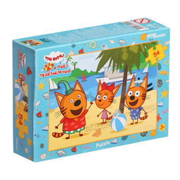 Цена за 20 шт. Пазл «Три кота», 54 элемента