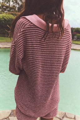 KNIT POLO SWEATER - Zara фото 5