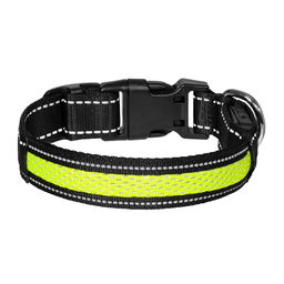 ВИА Светодиодный ошейник "Лаки", зелёный, размер S, 2,5x40см 88кит09