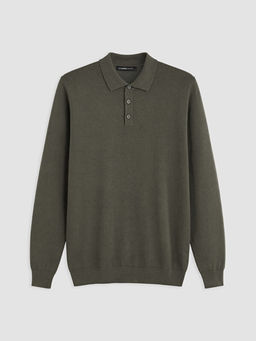 Polo Yaka Erkek Triko Kazak