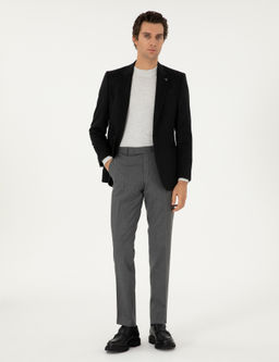 Серые зауженные тканевые брюки - Cacharel фото 3