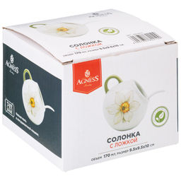 СОЛОНКА С ЛОЖКОЙ AGNESS SUNDAY 9,5*10 СМ 170 МЛ  фото 2