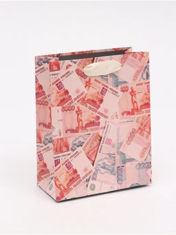 Цена за 3 шт. Пакет подарочный «Деньги», S 12 × 15 × 5,5 см