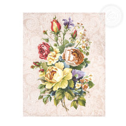 Набор полотенец из рогожки "Пионы" 45*60/3 шт. - 45*60 Полотенца из рогожки