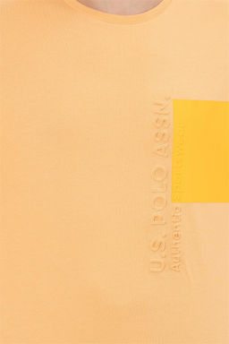 U. S. Polo Assn Мужская футболка оверсайз с круглым вырезом цвета дыни - U.s. polo assn фото 12
