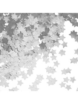 Конфетти Звезда, серебро, хром, 1.5 см, 50 г