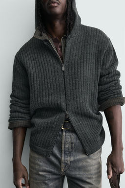 TEXTURED RIBBED JACKET - Zara фото 15