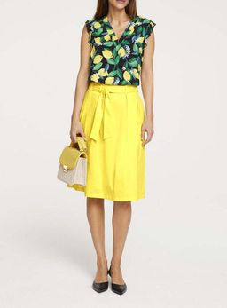 Юбка, лимонная