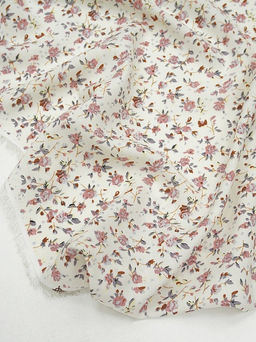 Штапель Бетти цв.кремовый, ш.1.45м, вискоза-100%, 100гр/м.кв - Купава фото 14