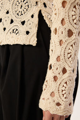 Tas Dantel Gorunumlu Ajurlu H?rka TWOSS25HI00010 - Trendyolmilla фото 4