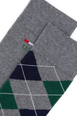 Мужские серые меланжевые носки Неожиданная скидка в корзине - U.s. polo assn фото 2