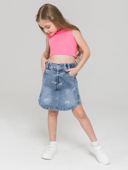 Юбка-шорты для девочек - Синий мир фото 11