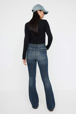 Teen Antrasit Lacivert Normal Bel Ispanyol Paca Flare Jeans TWOAW26JE00097 - Trendyolmilla фото 4