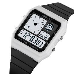 Часы наручные Skmei мужские электронные 2347white-black