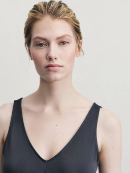 Сарафан с V-образным вырезом из модала / Zarina  фото 6