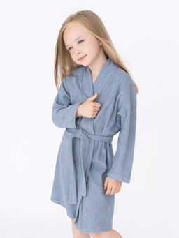 Халат детский серый
