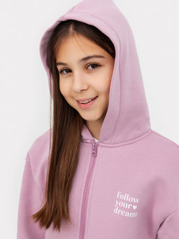 Жакет для девочек фиолетовый с печатью - Mark formelle фото 4