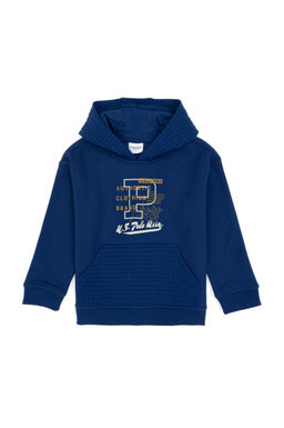 Erkek _ocuk _ndigo Kap__onlu _ardonlu Sweatshirt