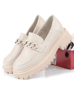 03-5926-2 BEIGE Лоферы женские (натуральная кожа) - Фабричный китай фото 15