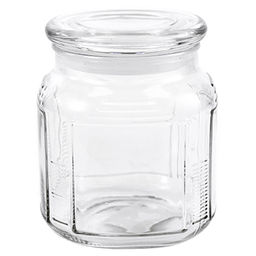 Банка стеклянная прижимная крышка Бочонок 0,75л, 10х10х13см, д/горла-7,5см, д/основания-7см, в коробке (Китай)